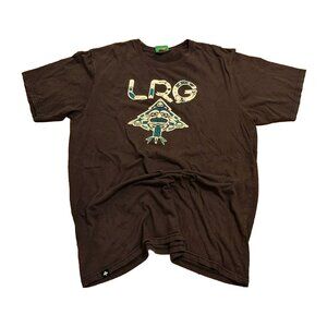 LRG T-shirt Mens XL Dark Purple Graphic Print Skate Skateboarding Lightweight